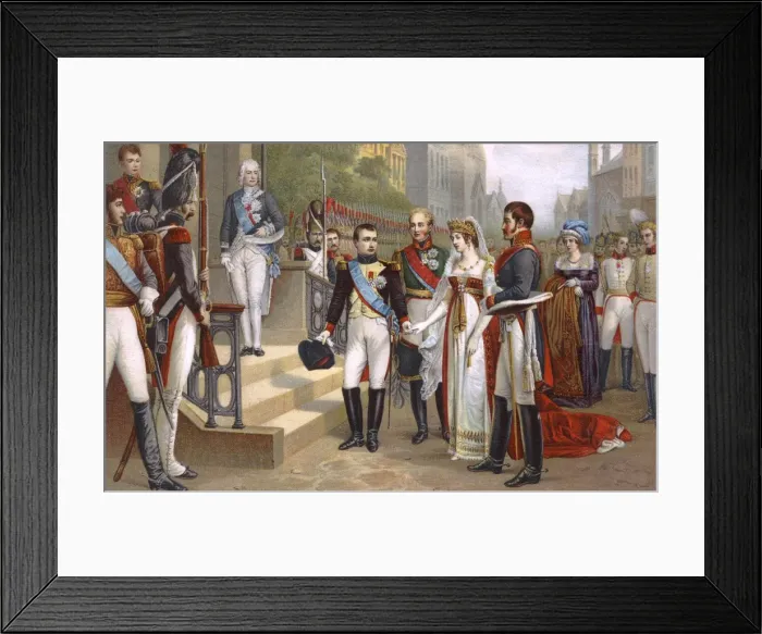 Framed Print : Napoleon I receiving the Queen Of Prussia Framed Print : Napoleon I receiving the Queen Of Prussia