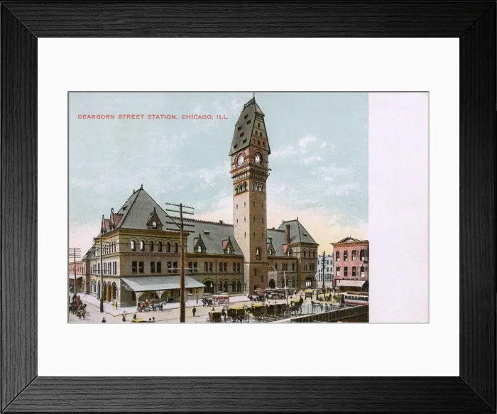 Framed Print : Dearborn Street Station - Chicago, Illinois Framed Print : Dearborn Street Station - Chicago, Illinois