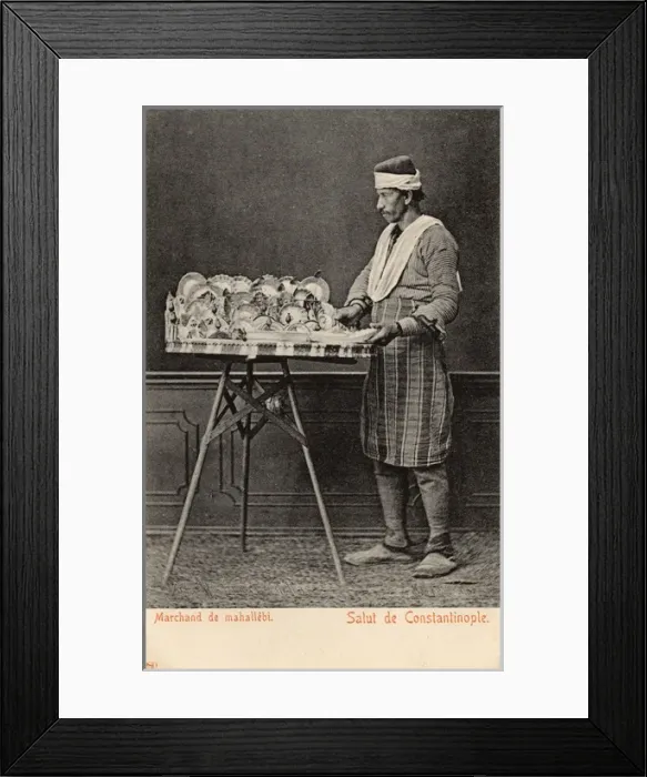 Framed Print : Turkish Mahallebi seller, Istanbul, Turkey Framed Print : Turkish Mahallebi seller, Istanbul, Turkey
