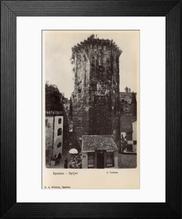 Framed Print : Old Venetian Tower at Split, Croatia Framed Print : Old Venetian Tower at Split, Croatia