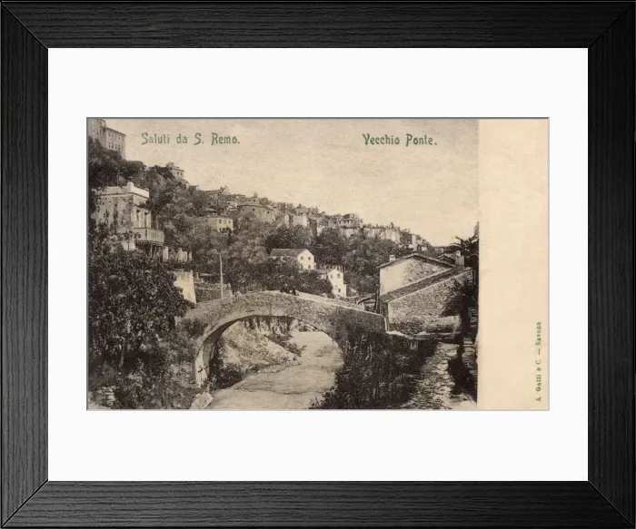 Framed Print : San Remo - Italy - The Old Bridge Framed Print : San Remo - Italy - The Old Bridge
