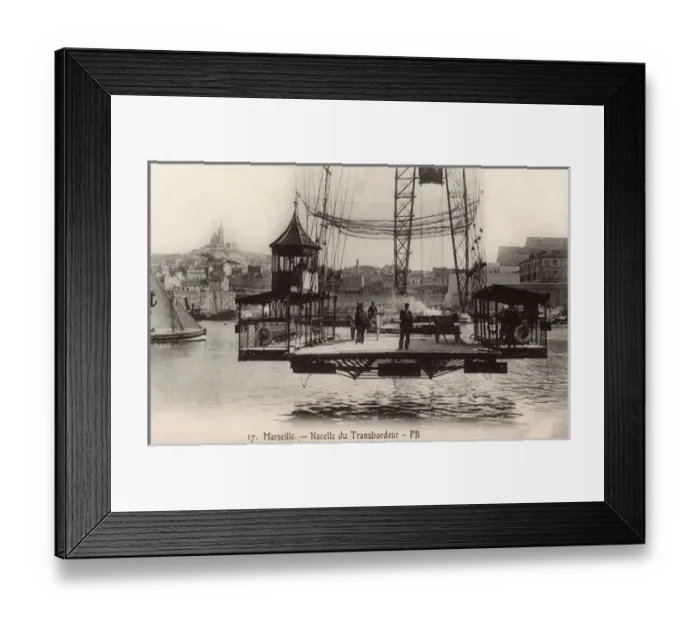 Framed Print : The Marseille Transporter bridge, France Framed Print : The Marseille Transporter bridge, France