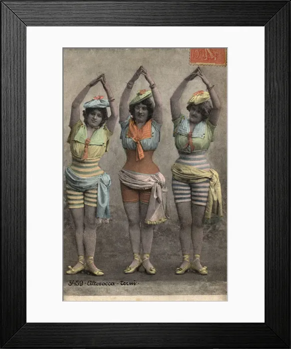 Framed Print : Italian girls in fancy Swimwear Framed Print : Italian girls in fancy Swimwear
