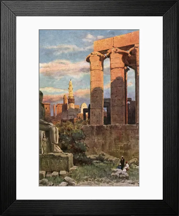 Framed Print : Amenhoteps colonnade at the Temple of Luxor, Egypt Framed Print : Amenhoteps colonnade at the Temple of Luxor, Egypt