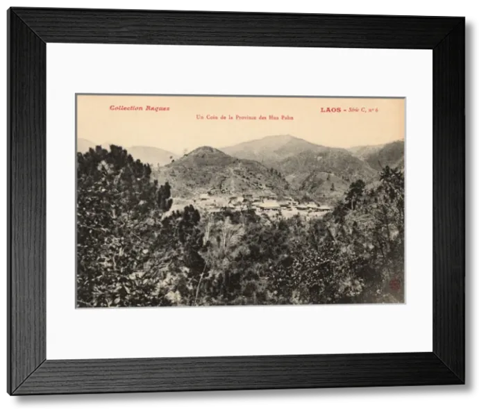 Framed Print : Laos - A Village in the Houaphanh province Framed Print : Laos - A Village in the Houaphanh province