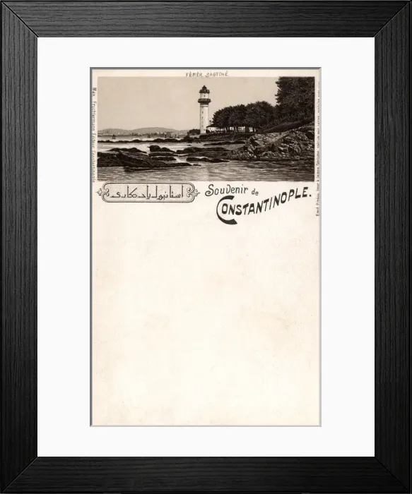 Framed Print : Fenerbahce Lighthouse, Istanbul, Turkey
