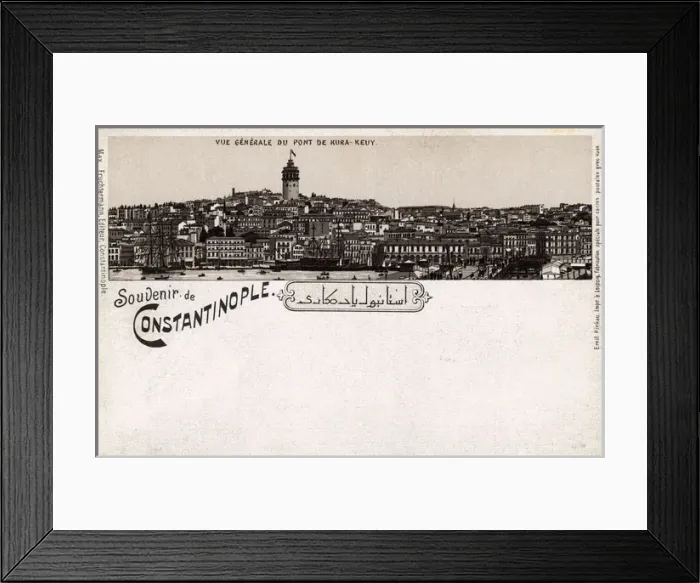 Framed Print : A View of Galata from Eminonu, Istanbul, Turkey Framed Print : A View of Galata from Eminonu, Istanbul, Turkey