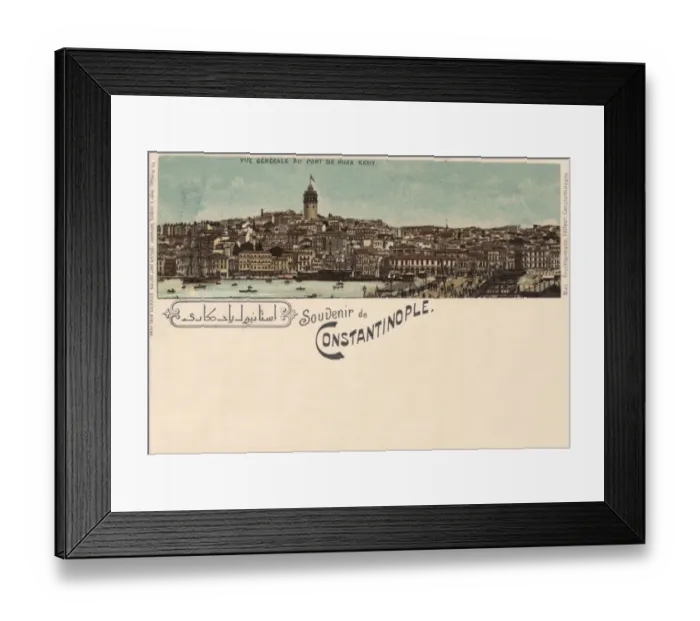 Framed Print : Galata Tower viewed from Eminonu, Istanbul, Turkey Framed Print : Galata Tower viewed from Eminonu, Istanbul, Turkey