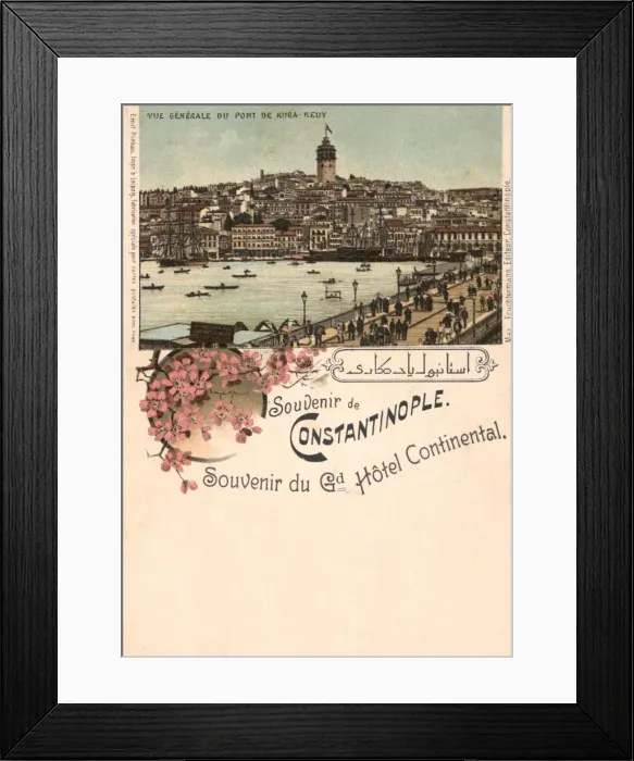 Framed Print : Galata Bridge and Tower from Eminonu, Istanbul, Turkey Framed Print : Galata Bridge and Tower from Eminonu, Istanbul, Turkey