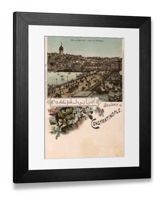 Framed Print : Galata Bridge and Galata Tower from Eminonu, Istanbul Framed Print : Galata Bridge and Galata Tower from Eminonu, Istanbul