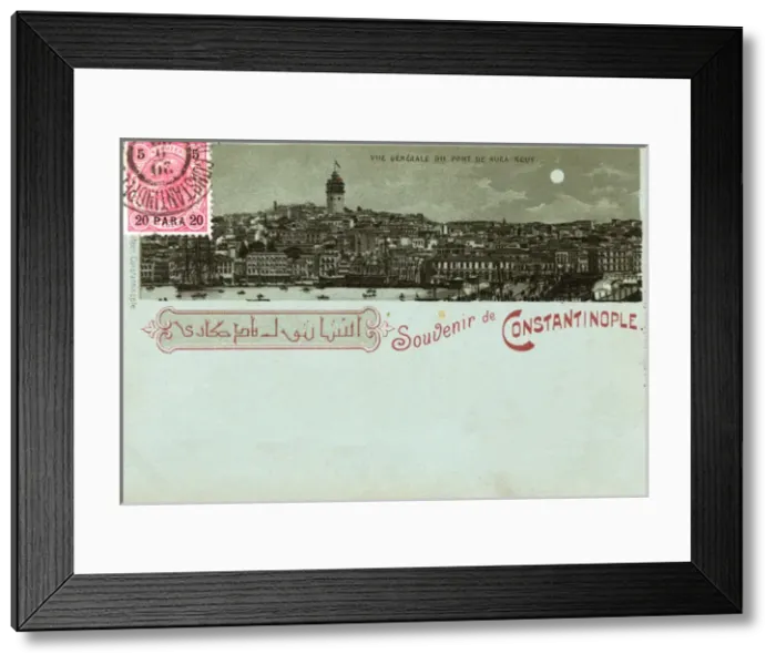 Framed Print : View of Galata and Tower from Eminonu, Istanbul, Turkey Framed Print : View of Galata and Tower from Eminonu, Istanbul, Turkey