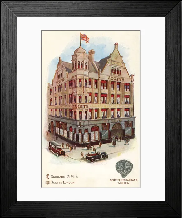 Framed Print : Scotts Restaurant in London Framed Print : Scotts Restaurant in London