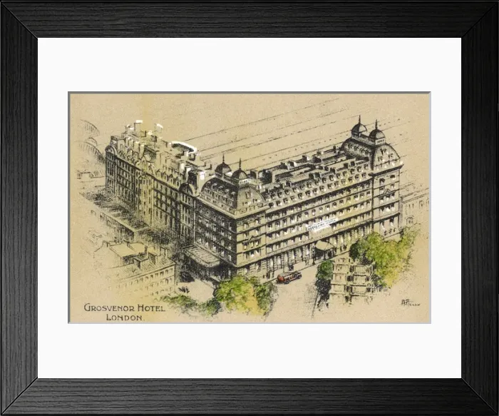 Framed Print : Grosvenor Hotel, Pimlico, London Framed Print : Grosvenor Hotel, Pimlico, London