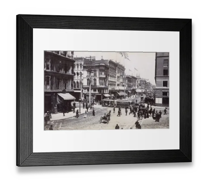 Framed Print : San Francisco, USA - Kearny Street from Market Framed Print : San Francisco, USA - Kearny Street from Market