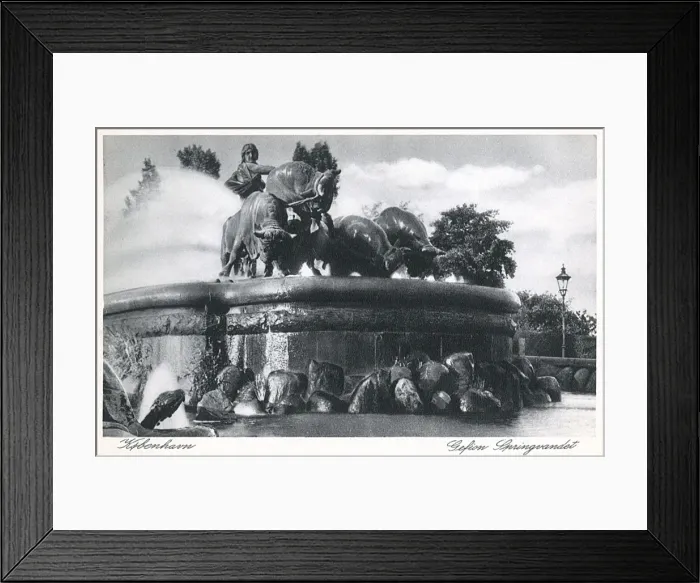 Framed Print : Gefion Fountain - Copenhagen, Denmark Framed Print : Gefion Fountain - Copenhagen, Denmark