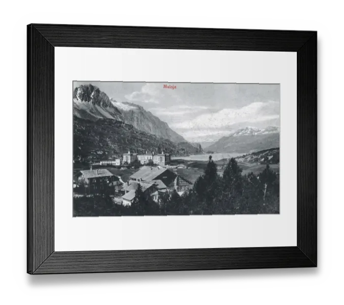 Framed Print : Switzerland - Maloja - View over Silsersee