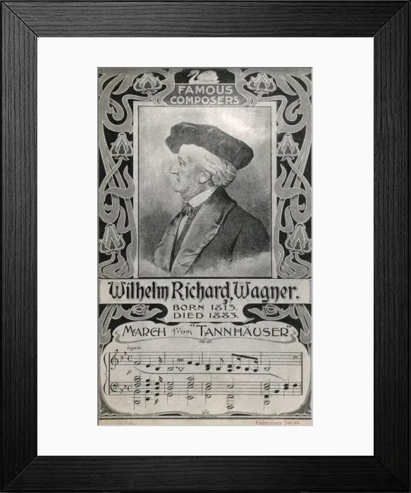 Framed Print : Richard Wagner - German Classical Composer Framed Print : Richard Wagner - German Classical Composer