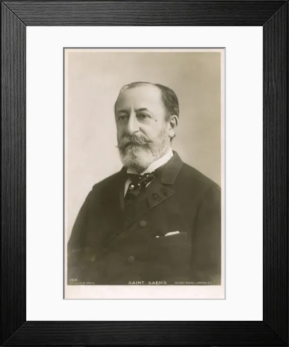 Framed Print : Charles-Camille Saint-Saens, French musician and composer Framed Print : Charles-Camille Saint-Saens, French musician and composer