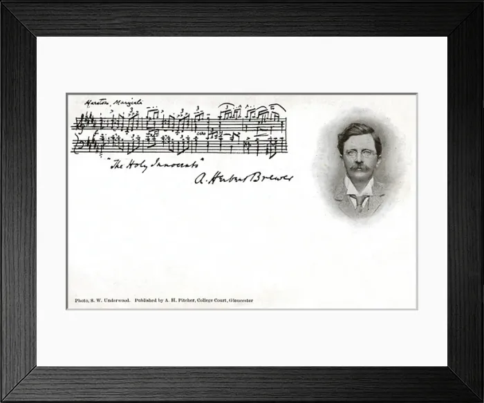 Framed Print : Sir Alfred Herbert Brewer - Organist and Composer Framed Print : Sir Alfred Herbert Brewer - Organist and Composer