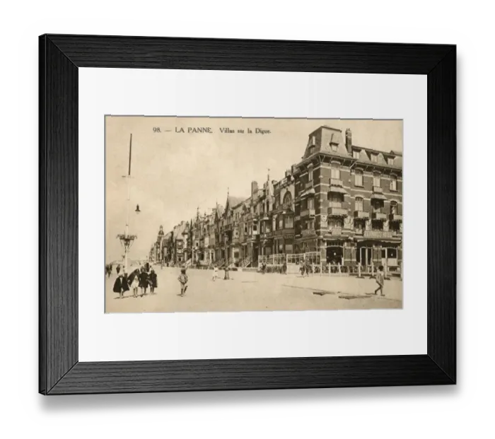 Framed Print : La Panne - Belgium - Grand Seafront houses Framed Print : La Panne - Belgium - Grand Seafront houses