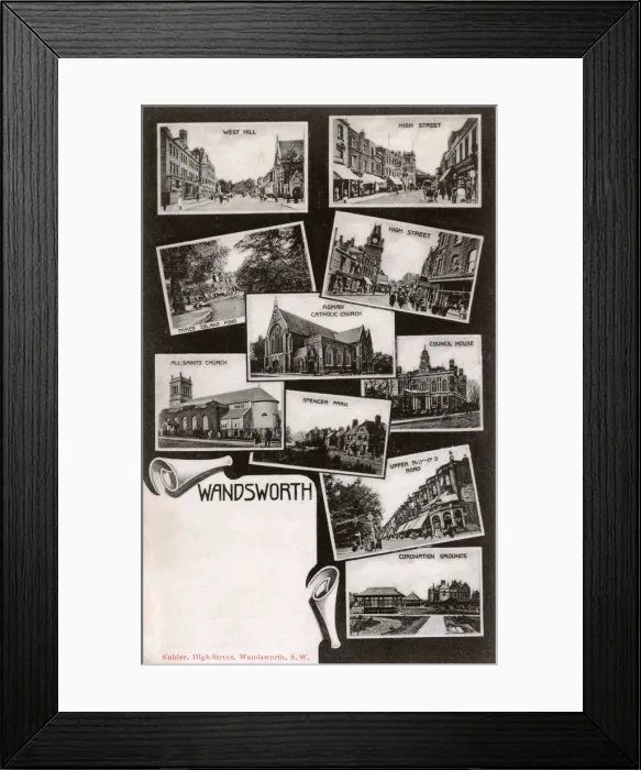 Framed Print : Wandsworth, London - The Principal Sights Framed Print : Wandsworth, London - The Principal Sights