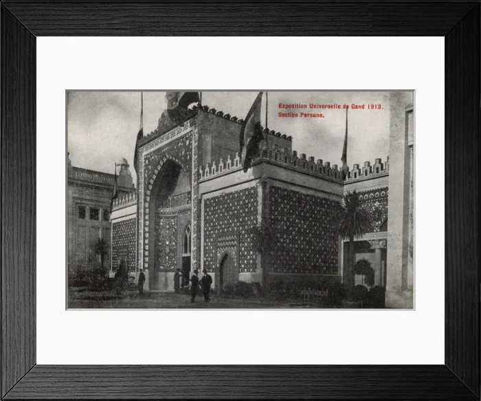 Framed Print : Exposition Universalle de Gand, Ghent - Persian Pavilion Framed Print : Exposition Universalle de Gand, Ghent - Persian Pavilion