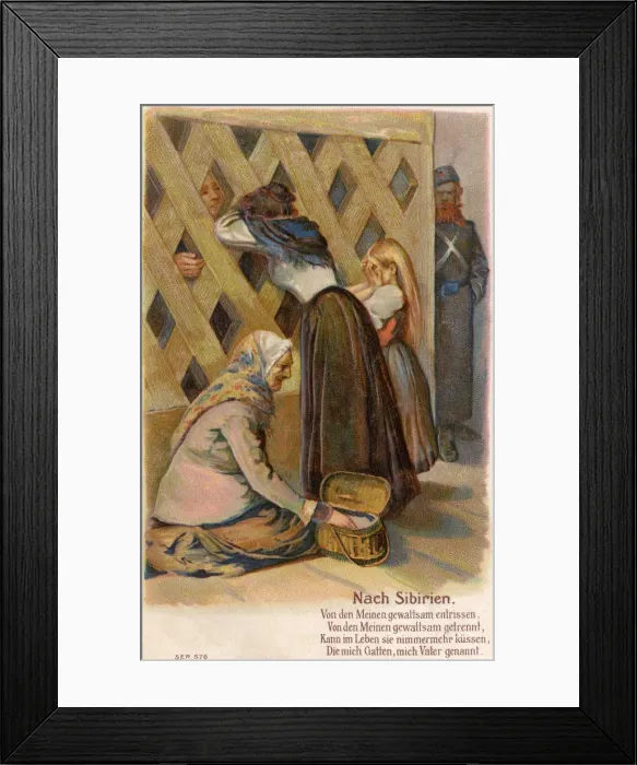 Framed Print : A sad tale of a family torn apart - Siberia, Russia