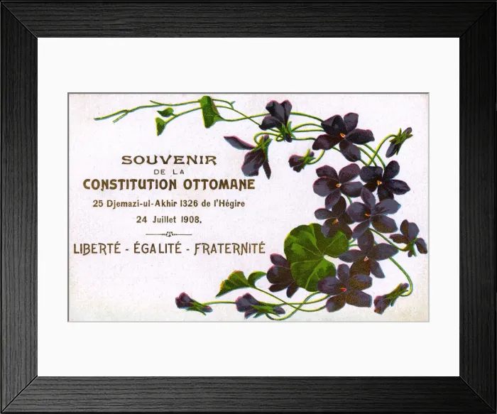 Framed Print : New Constitution following the Young Turk Revolution Framed Print : New Constitution following the Young Turk Revolution