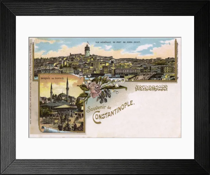 Framed Print : Istanbul, Turkey - Galata Tower and Bridge from Eminonu Framed Print : Istanbul, Turkey - Galata Tower and Bridge from Eminonu