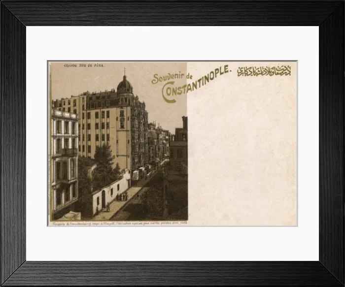 Framed Print : Istanbul, Turkey - Beyoglu, Cadde-i Kebir near Aga Mosque Framed Print : Istanbul, Turkey - Beyoglu, Cadde-i Kebir near Aga Mosque