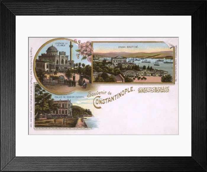 Framed Print : Dolmabahce Palace, Hamidye Mosque Yildiz, Kucuksu Pavilion