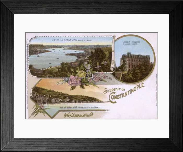 Framed Print : Istanbul, Turkey - Robert College, Golden Horn and Buyukdere Framed Print : Istanbul, Turkey - Robert College, Golden Horn and Buyukdere