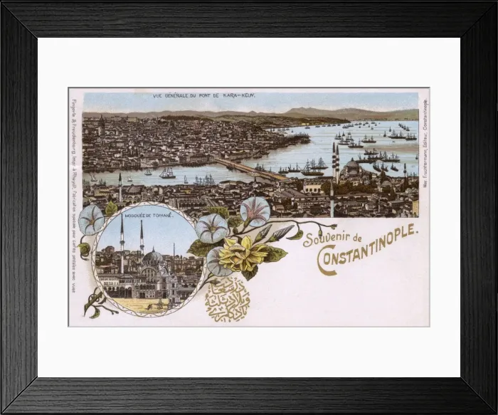 Framed Print : Istanbul, Turkey - Galata Bridge from Beyazit Tower Framed Print : Istanbul, Turkey - Galata Bridge from Beyazit Tower