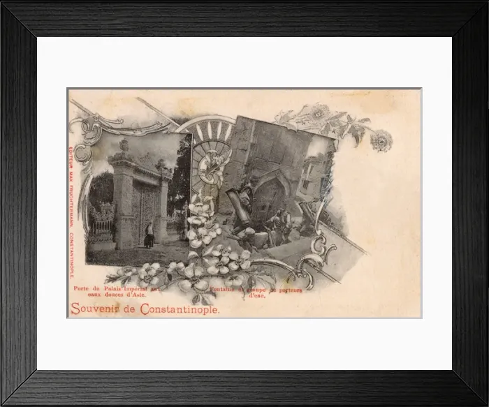 Framed Print : Istanbul, Turkey - Gate of Kucuksu Pavilion - Water Carriers Framed Print : Istanbul, Turkey - Gate of Kucuksu Pavilion - Water Carriers