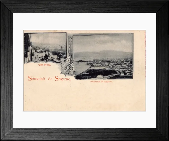Framed Print : Izmir, Turkey - Customs Quay and a Panorama Framed Print : Izmir, Turkey - Customs Quay and a Panorama
