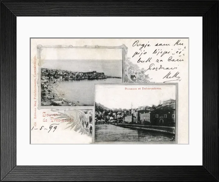 Framed Print : Trabzon - Turkey - Harbour and Customs House Framed Print : Trabzon - Turkey - Harbour and Customs House