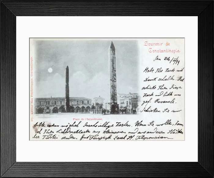 Framed Print : Istanbul, Turkey - Blue Mosque and Hippodrome Framed Print : Istanbul, Turkey - Blue Mosque and Hippodrome