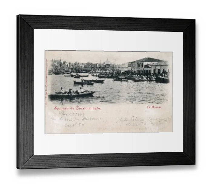 Framed Print : Istanbul, Turkey - The Harbour and Customs House Framed Print : Istanbul, Turkey - The Harbour and Customs House