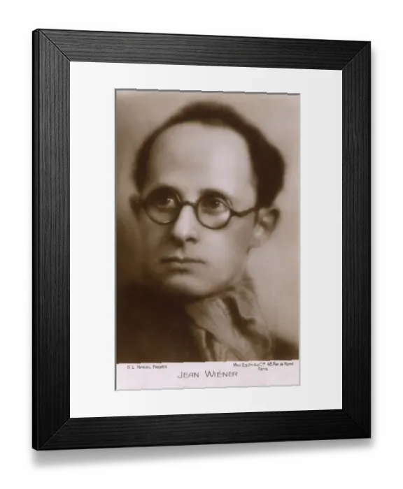 Framed Print : Jean Wiener - French Composer and Pianist Framed Print : Jean Wiener - French Composer and Pianist