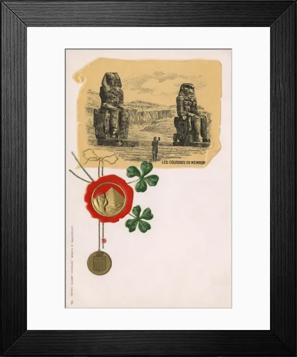 Framed Print : Egypt - The Colossi of Memnon Framed Print : Egypt - The Colossi of Memnon