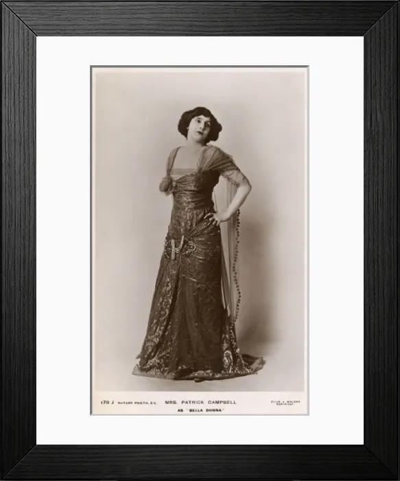 Framed Print : Mrs Patrick Campbell as Bella Donna Framed Print : Mrs Patrick Campbell as Bella Donna