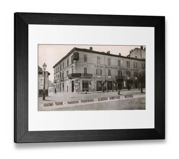 Framed Print : Italy - Novara - The Albergo Restaurant Framed Print : Italy - Novara - The Albergo Restaurant