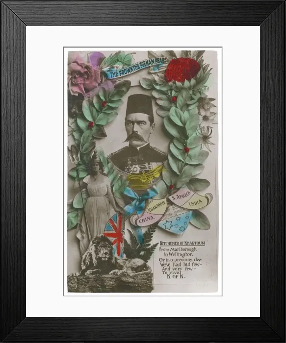 Framed Print : Australian postcard celebrating Lord Kitchener Framed Print : Australian postcard celebrating Lord Kitchener
