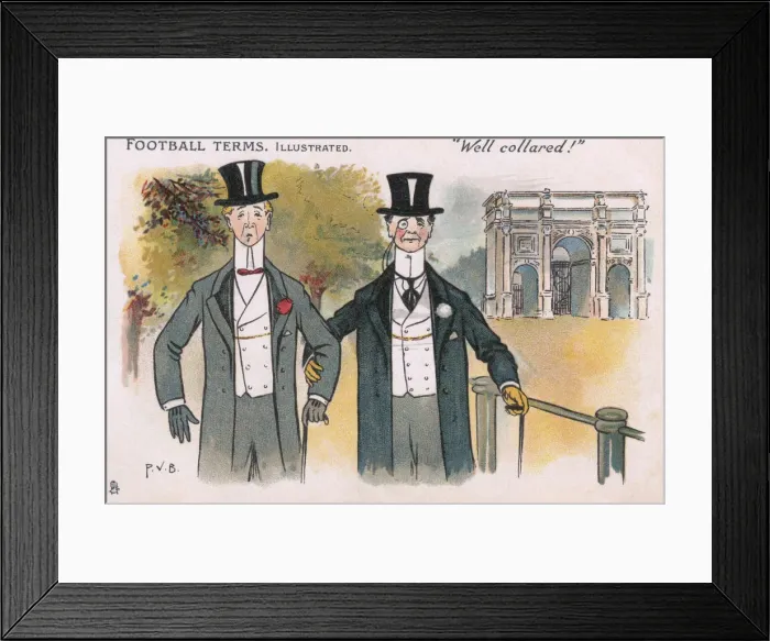 Framed Print : Football Terms Illustrated - Well Collared Framed Print : Football Terms Illustrated - Well Collared