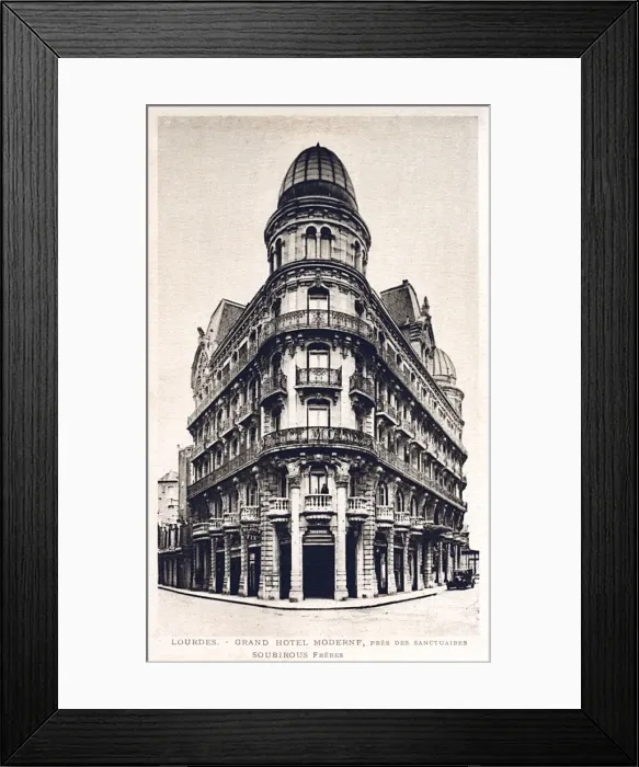 Framed Print : Grand Hotel Moderne at Lourdes, France Framed Print : Grand Hotel Moderne at Lourdes, France