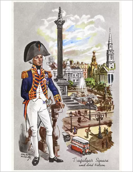 Trafalgar Square and Lord Nelson