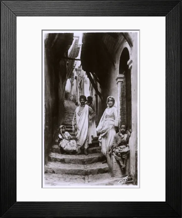 Framed Print : Arabian Street in Algiers, Algeria Framed Print : Arabian Street in Algiers, Algeria