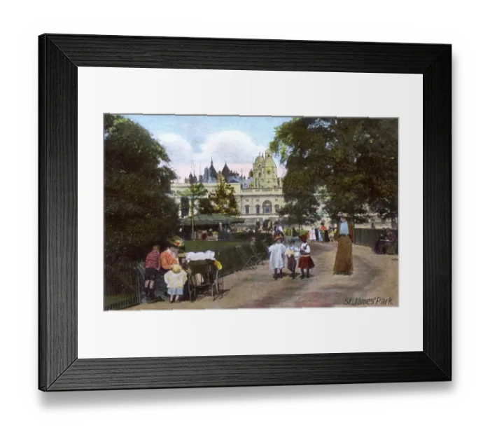 Framed Print : St. James Park, London - View towards Horseguards Parade Framed Print : St. James Park, London - View towards Horseguards Parade