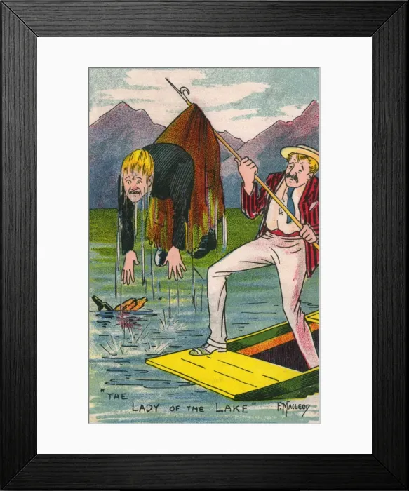 Framed Print : The Lady of the Lake - Old Soak fished out of the water Framed Print : The Lady of the Lake - Old Soak fished out of the water