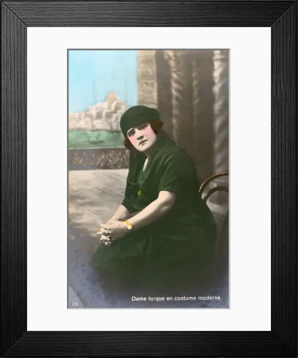 Framed Print : Turkish Woman in Modern costume Framed Print : Turkish Woman in Modern costume